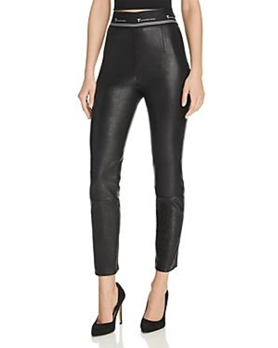 Shop Alexander Wang T Alexanderwang.t Skinny Leather Pants In Black