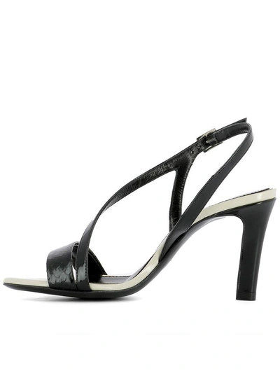 Lanvin Black Leather Sandals | ModeSens