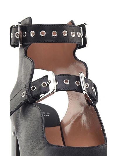 Shop Laurence Dacade Noe Buckled Leather Sandals In Nero