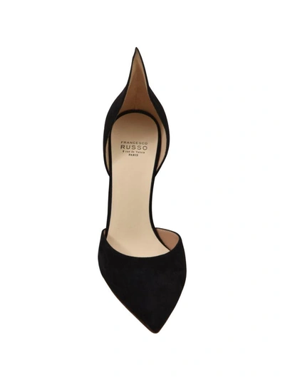 Shop Francesco Russo 7,5 Cm Dorsay Pumps In Black