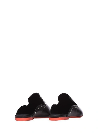 Shop Janet & Janet Leah Black Slippers In Nero