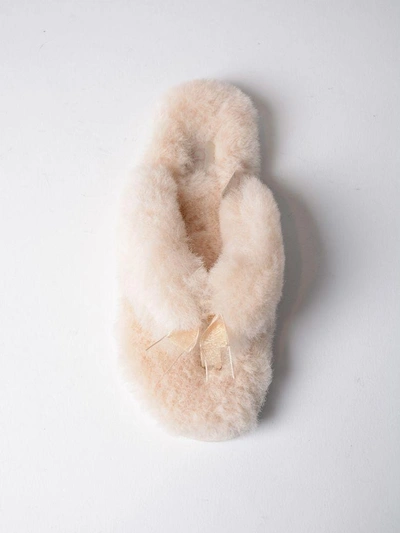 Shop Ugg Fluff Flip Flop Ii In Natural