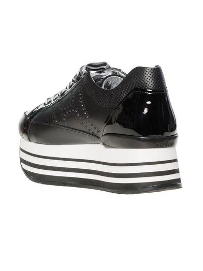 Shop Hogan Maxi H222 Platform Sneakers In B999