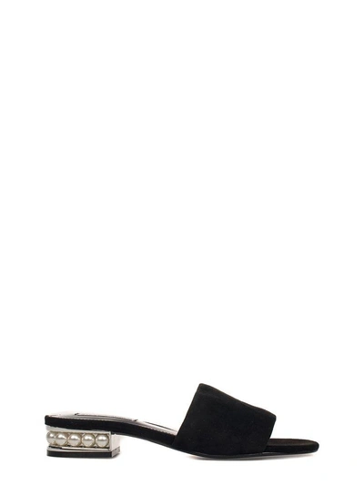 Shop Steve Madden Black Suede Heeled Sandal