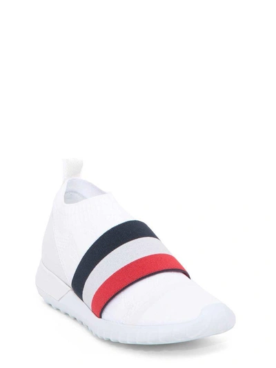 Shop Moncler White Giroflee Socks Sneaker In Bianco