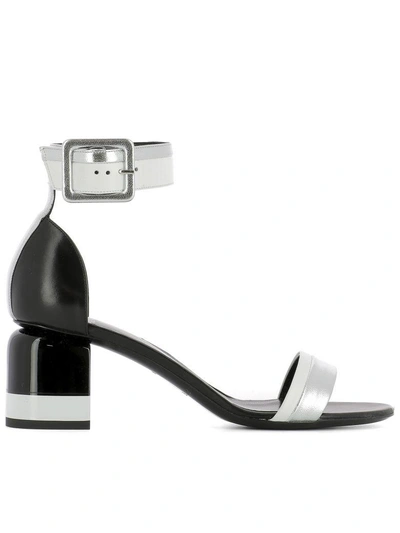 Shop Pierre Hardy Silver Leather Sandals