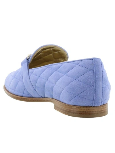 Shop Tod's Double T Loafer In Light Blue