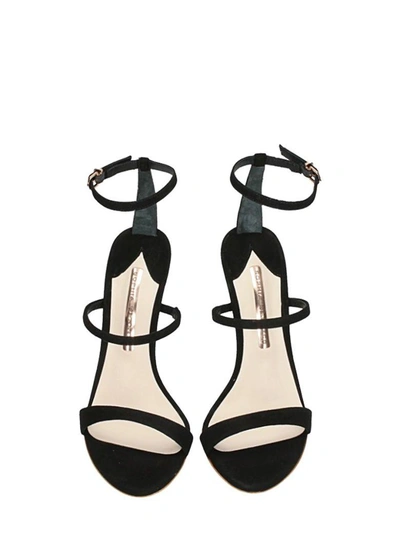 Shop Sophia Webster Rosalind Crystal Black Suede Sandals
