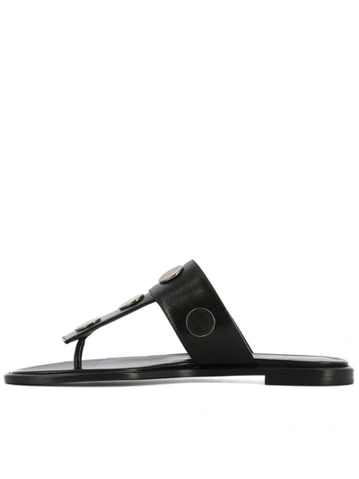 Shop Pierre Hardy Black Leather Sandals