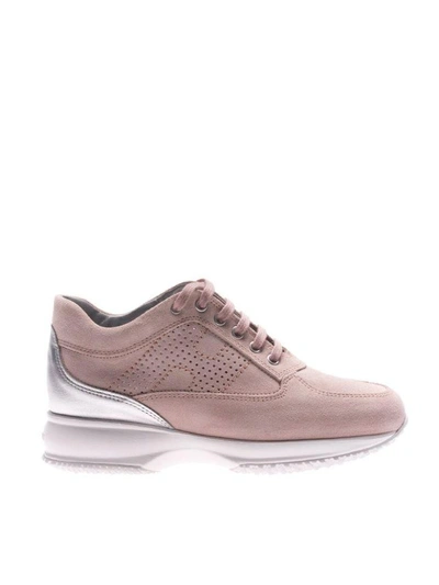 Shop Hogan Interactive Sneakers In Beige