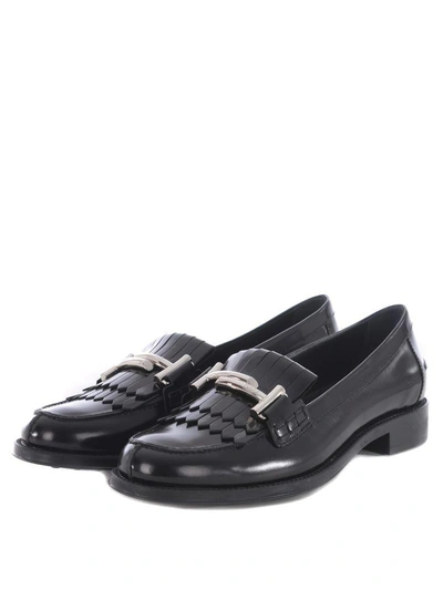 Shop Tod's Toddler Loafers In Nero