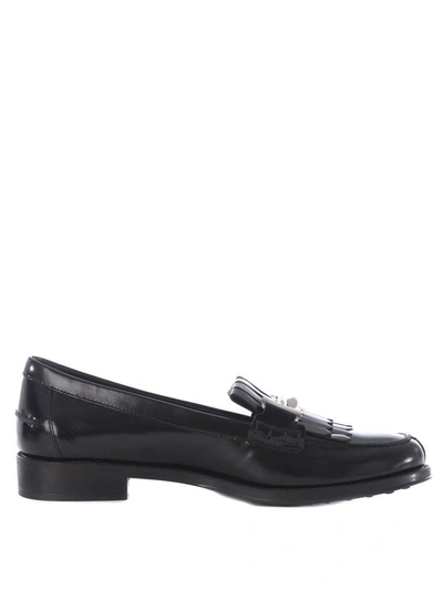 Shop Tod's Toddler Loafers In Nero