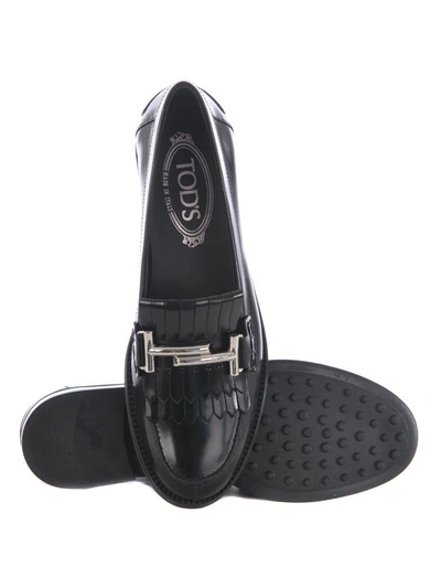 Shop Tod's Toddler Loafers In Nero