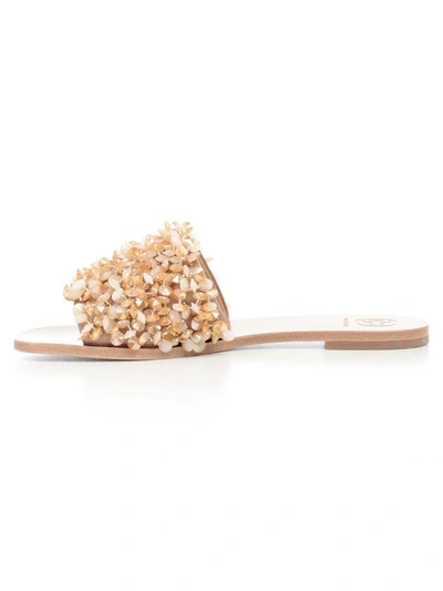 Shop Tory Burch Flat Shoes In Rose Natural Vachetta