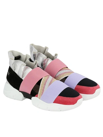 Shop Emilio Pucci Sneakers Shoes Women  In Silver