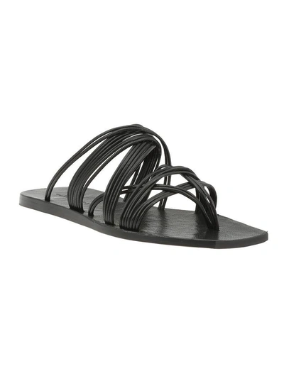 Shop Rick Owens Dirt Tangle Slide Sandal In Black
