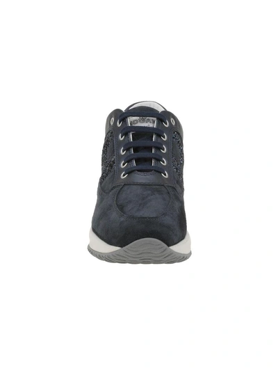 Shop Hogan Interactive Sneaker In Navy