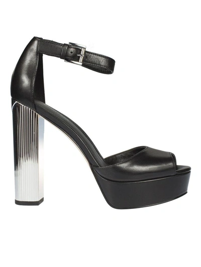 Shop Michael Kors Paloma Platform Sandals In Black
