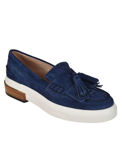 Shop Tod's Flat Shoes In Bluette