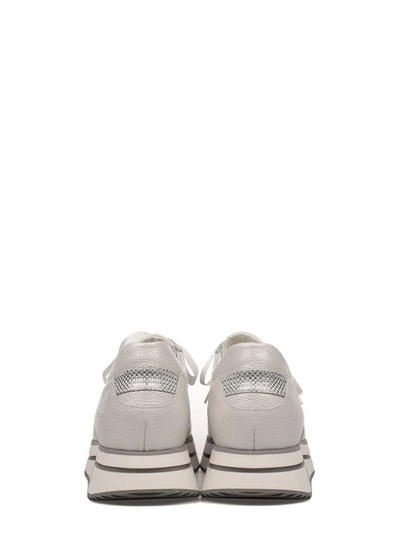 Shop Alberto Guardiani Silver Sport Lady Sneakers In Gray