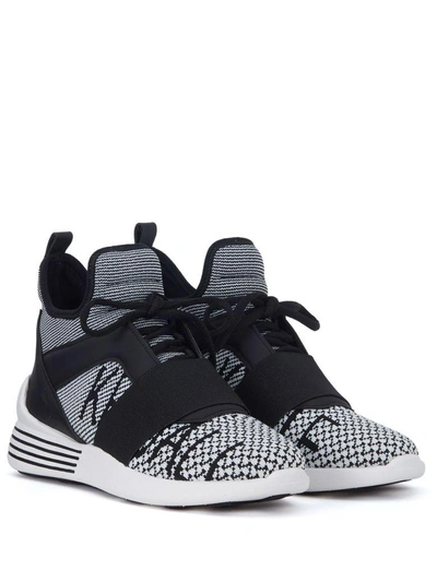 Shop Kendall + Kylie Kendall+kylie Braydin Black And White Sneaker In Nero