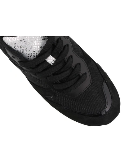 Shop Hogan R261 Sneakers In Silver-white-black
