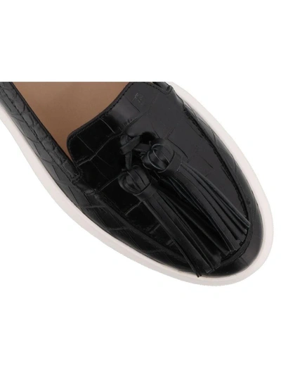 Shop Tod's Xl Loafers In Black
