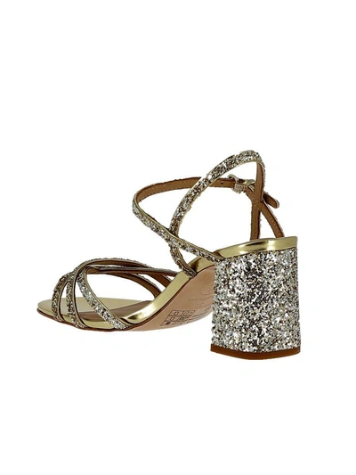 Shop Ash Gold Glitter Sandals