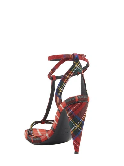 Shop Burberry Sandals In Red