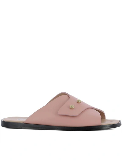Acne Studios Jilly Studded Slide Sandal In Pink | ModeSens
