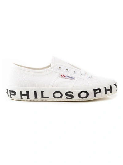 Shop Philosophy Di Lorenzo Serafini Superga Lettering Sneakers In White