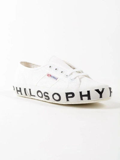 Shop Philosophy Di Lorenzo Serafini Superga Lettering Sneakers In White