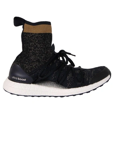 Shop Adidas By Stella Mccartney Black Ultraboost Mid Sock Sneakers