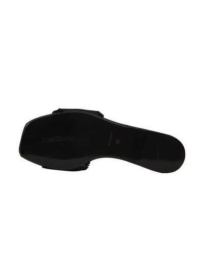 Shop Anna Baiguera Ave Satin Pop Slides In Black