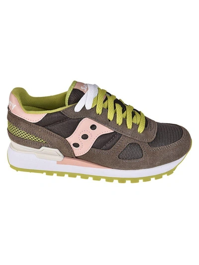 Shop Saucony Sneakers In Rose/lime