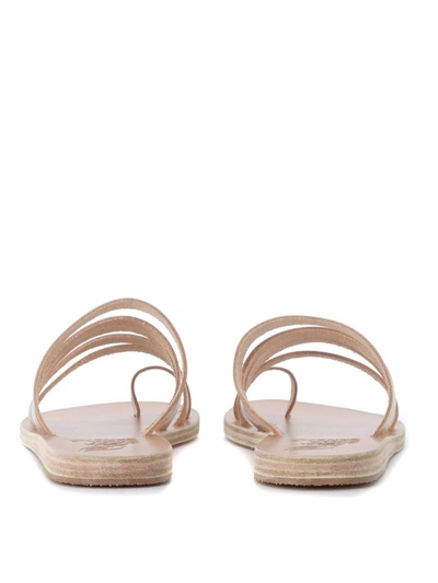 Shop Ancient Greek Sandals Niki Leather Sandal In Oro