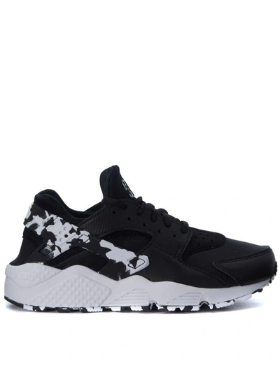 Shop Nike Air Huarache Run Black And White Sneaker In Nero