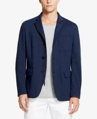 Shop Dkny Men's Classic-fit Stretch Knit Blazer, Created For Macy's In Medieval Blue