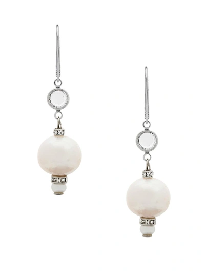 Shop Magda Butrym Pearl Drop Earrings - Metallic