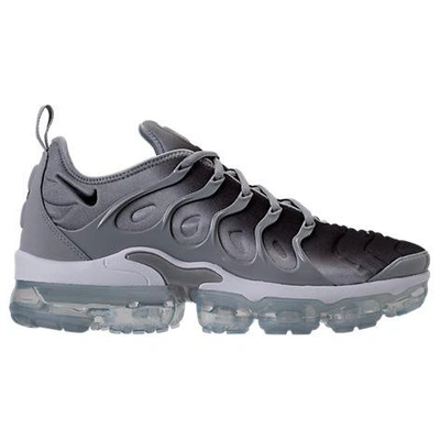 Shop Nike Men's Air Vapormax Plus Running Shoes In Black/dark Grey