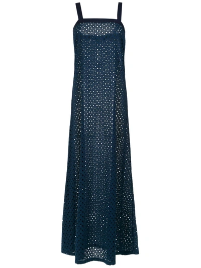 Shop Adriana Degreas Cut Out Maxi Dress In Blue