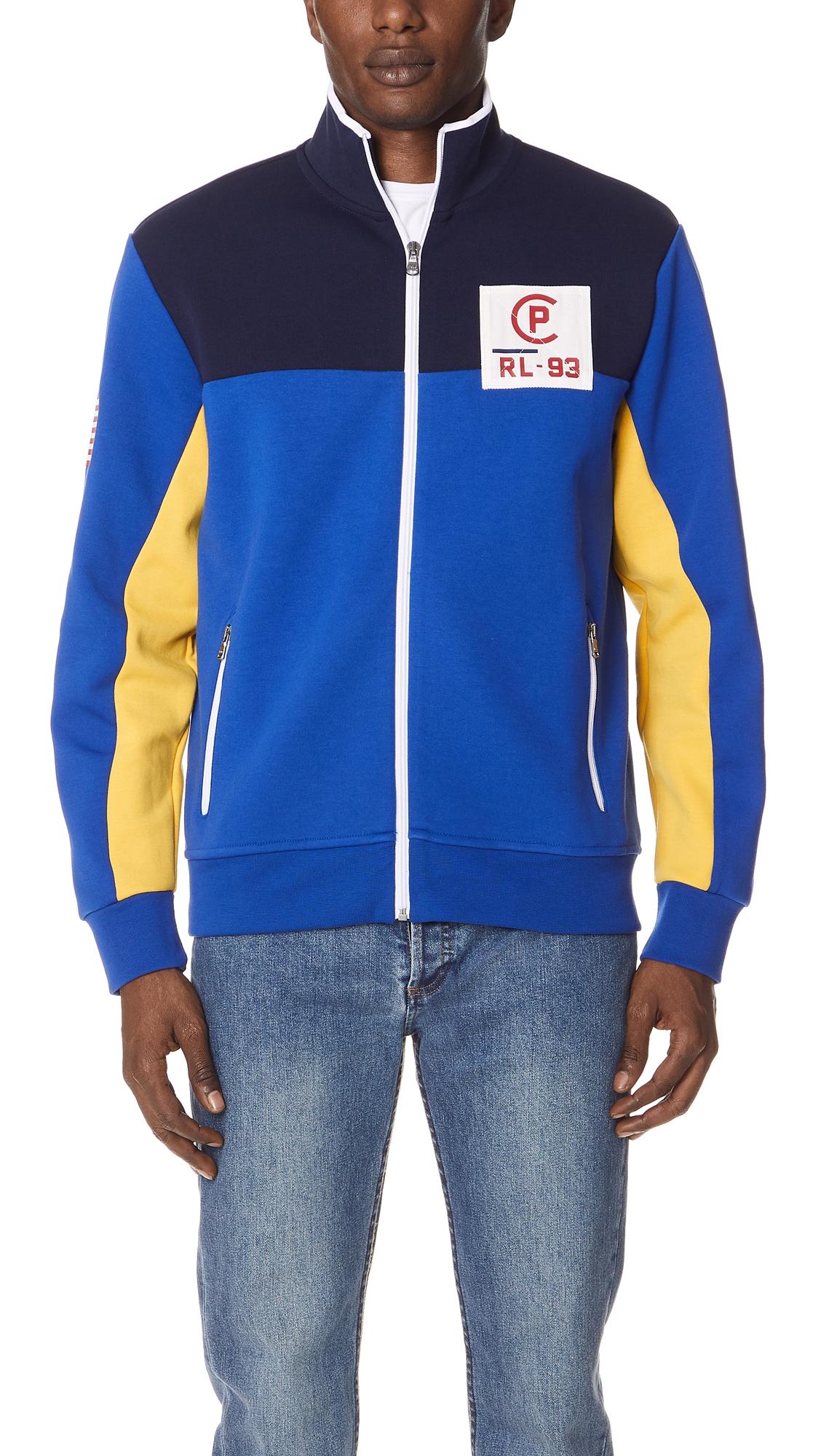 ralph lauren double knit track jacket