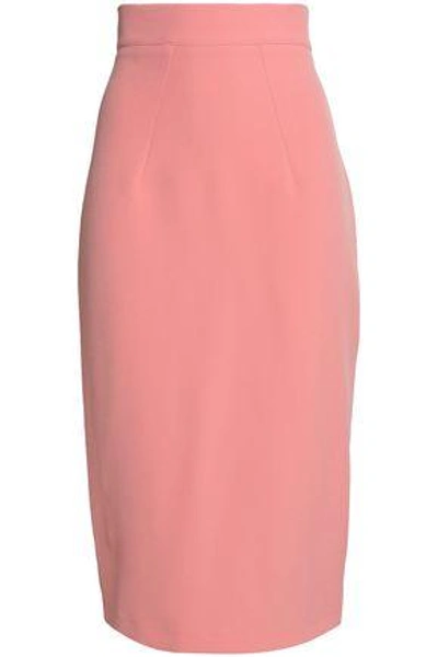 Shop Safiyaa Woman Crepe Midi Skirt Pink