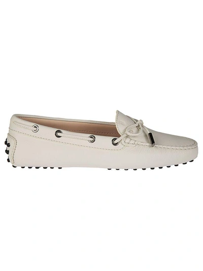 Shop Tod's Heaven Loafers In White