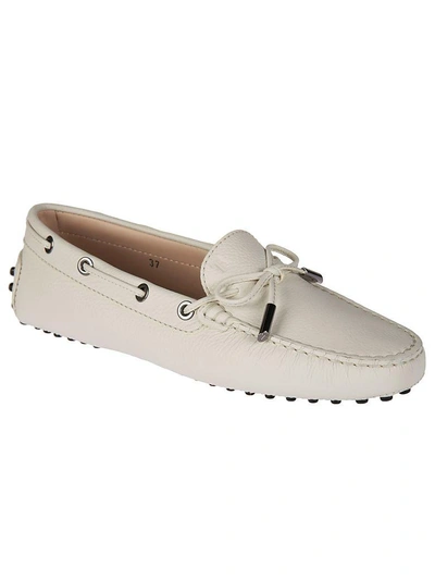 Shop Tod's Heaven Loafers In White