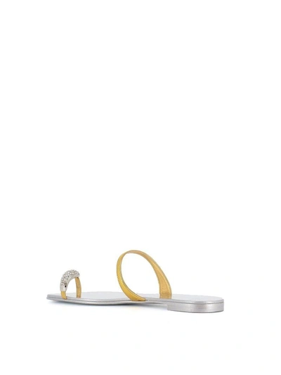 Shop Giuseppe Zanotti Flip-flop Ring In Gold