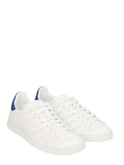 Shop Vetements White Leather Sneakers