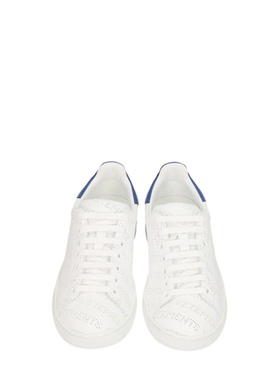 Shop Vetements White Leather Sneakers
