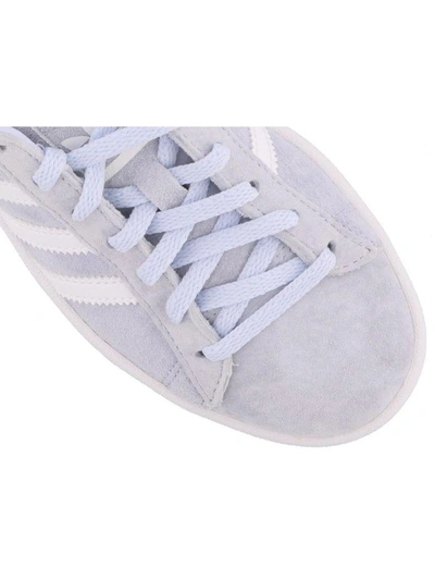 Shop Adidas Originals Campus Sneakers In Blue White