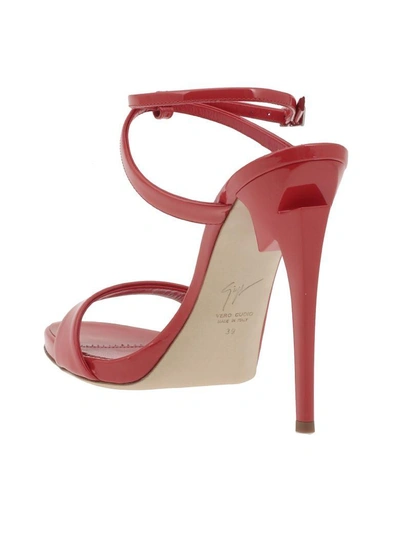 Shop Giuseppe Zanotti G Heel Sandal In Gloss